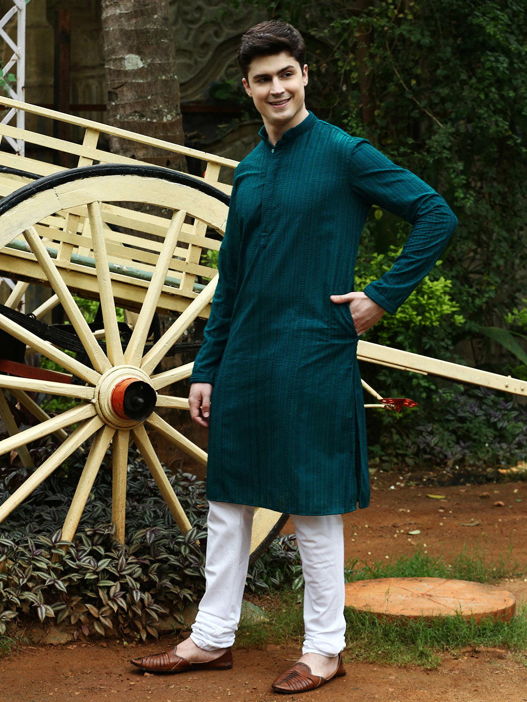 Firozi Color Trending Colours Of Kurta Pajama Festive Wear Firozi