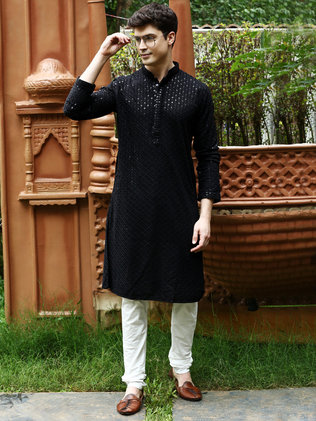 Black And White Kurta Black Kurta Pajama Man White Kurta Pajama