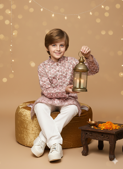 Sanwara RustCotton Kurta Set for Boys