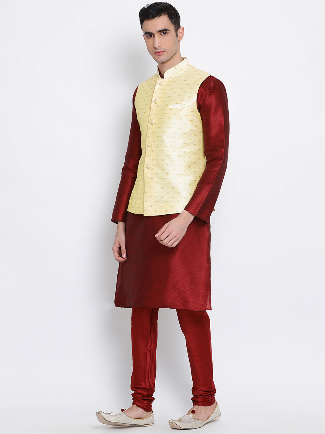 Brocade and Silk Wedding Wear DN-86 Men Kurta Pajama, Dry clean, Size:  32-42 at Rs 845/set in Delhi